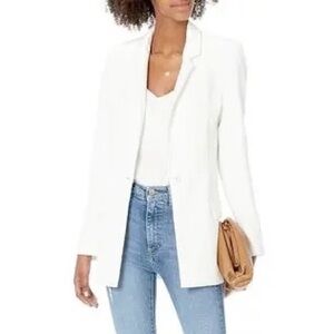 The Drop Women's Blake Long Blazer - Ivory